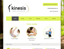 Tablet Screenshot of fyzioterapie-kinesis.cz